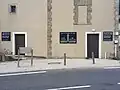 Matérialisation de la ligne de partage des eaux.