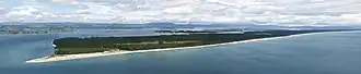 Vue de l'île Matakana depuis le Mauao.
