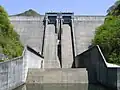 Barrage de Matanoagawa, réservoir inférieur de la centrale de Matanoagawa (1&nbsp;200&nbsp;MW).