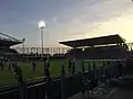 Vue depuis la nouvelle tribune Ferrasse lors du match d'inauguration du 07/10/2022
