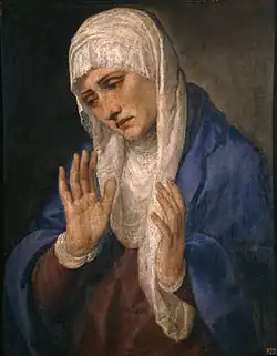 Mater dolorosa aux mains ouvertes1555, musée du Prado, Madrid