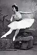 Mathilde Kschessinska dans La Fille du pharaon, v. 1898-1900.