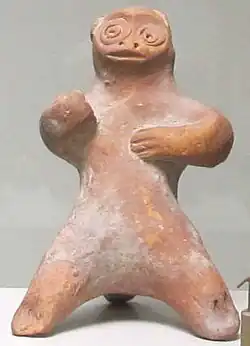 Singe (terre cuite) de Mathura, IIIe&nbsp;– IIe&nbsp;siècle&nbsp;av. J.-C.