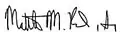 Signature de Matt Rosendale