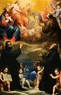 Saint patrons des Théatains par Matteo Rosselli, chapelle Martelli.