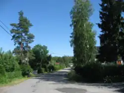 Rue  Heinäsuontie à Maununneva.