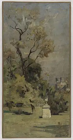 Un coin du Luxembourg(Esquisse pour l'escalier des fêtes de l'Hôtel de ville de Paris),Musée des Beaux-Arts de la ville de Paris.