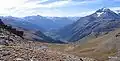Hauts alpages en Maurienne en septembre, où l'herbe est déjà jaunie.