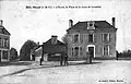Maxent : l'école, la place et la route de Loutehel (carte postale).