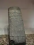 Gravure de Mayahuel autrefois exposée dans la Grande Pyramide de Tenochtitlan, maintenant exposée au musée du Templo Mayor à Mexico.