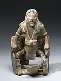 Statue d'homme assis, île de Jaina
