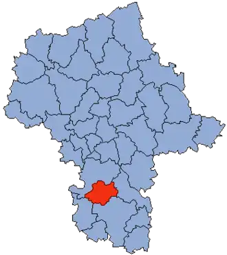 Localisation de Powiat Białobrzegi