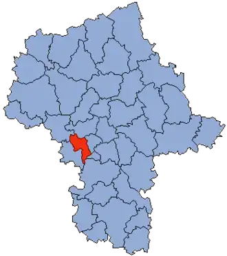 Localisation de Powiat de Grodzisk Mazowiecki