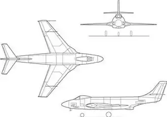 vue en plan de l’avion