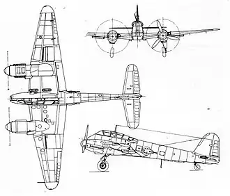 vue en plan de l’avion