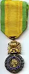 Médaille militaire remise à titre posthume en 1923.