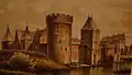Le château de Medemblik sur une ancienne illustration de P.W.M.Trap.