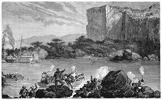 Le général Faidherbe met fin au siège du fort de Médine par l'Empire toucouleur d'Oumar Tall (1857).