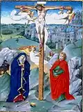 Crucifixion, livre d'heures de Jan van Amerongen.