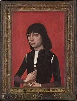 Portrait d’un jeune homme de la famille Fonseca, vers 1487-90, Rotterdam, Musée Boijmans Van Beuningen.