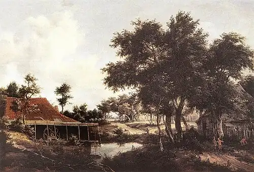 Le Moulin à eau (1663-1665), Musées royaux des beaux-arts de Belgique, Bruxelles