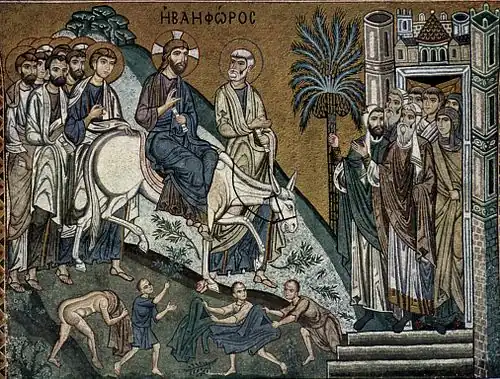 Mosaïque de la Chapelle palatine de Palerme, v. 1150.