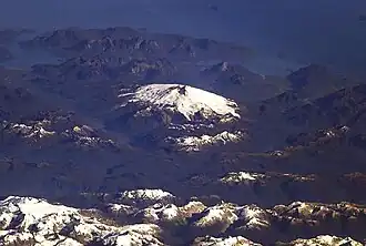 Vue aérienne du Melimoyu.