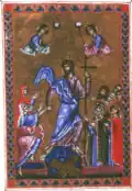 L'anastasis ou résurrection du Christ, f.9v