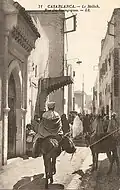 Rue des synagogues dans le mellah, début XXe