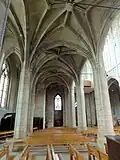 1er&nbsp;vaisseau, 4e&nbsp;travée, vue vers l'ouest.