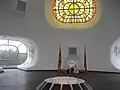 L'intérieur du dôme.
