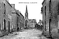 Le bourg de Mendon vers 1920 (carte postale).