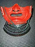Menpō, le masque et le gorgerin.