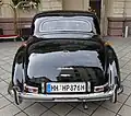 Vue arrière d’une 300 Sc coupé ; L’inscription Einspritzmotor est visible sur le pare-chocs arrière.
