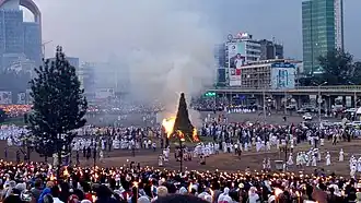 Célébration de Mesqel sur Mesqel adebabay à Addis-Abeba.