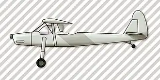 Vue de l'avion.