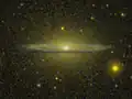 M104 vue en ultraviolet par le télescope spatial GALEX.