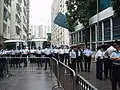 Officiers PTU durant une manifestation en aout 2007.