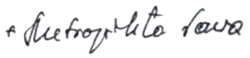 signature de Sabas de VarsovieSawa
