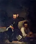 Luís de Camões dans la grotte de Macao, de Francisco Augusto Metrass, 1853