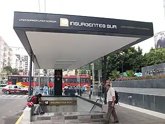 Entrée de la station.