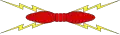 foudre de gueules aux éclairs d'or