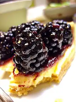 Tarte aux mûres.