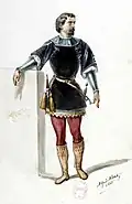 Maquette de costume pour Vasco de Gama