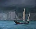 La baie de Hong-Kong, 130&nbsp;×&nbsp;162&nbsp;cm, localisation inconnue.