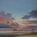 Les cabanes de pêcheurs, 50&nbsp;×&nbsp;50&nbsp;cm, localisation inconnue.