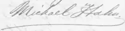 signature de Michael Hahn