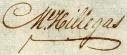 signature de Michael Hillegas