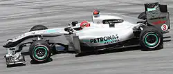 Michael Schumacher au Grand Prix automobile de Malaisie 2010