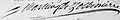 Signature de Michel-Eustache-Gaspard-Alain Chartier de Lotbinière